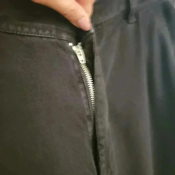 Everlane Sz 6 Black Chino Buttersoft High Rise Tapered Tencel Relax Pant Grunge - Picture 12 of 14